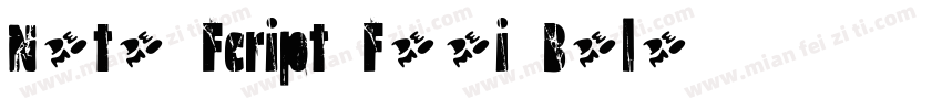 Note Fcript Femi Bold字体转换